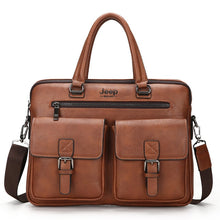 Load image into Gallery viewer, Men Split Leather Handbag